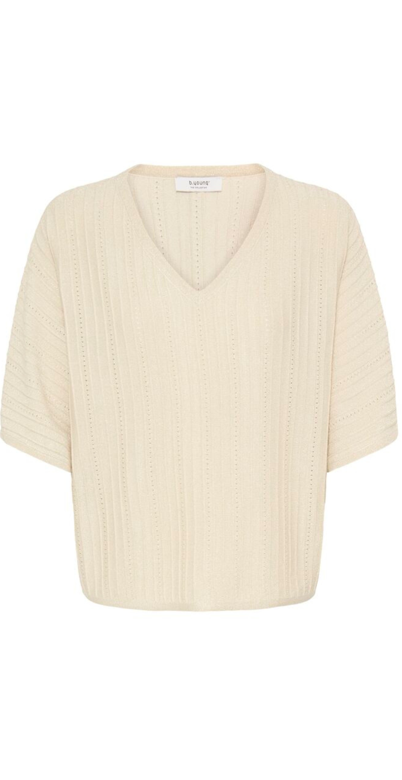 Mobbe bluse med glimmer birch B.young