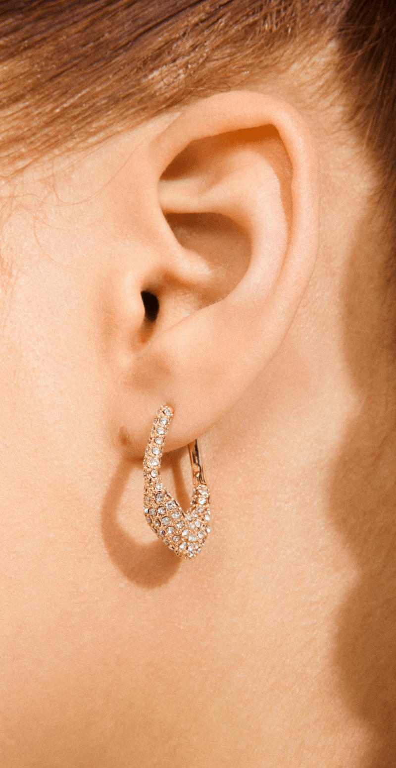 Fenix øreringe guldbelagt