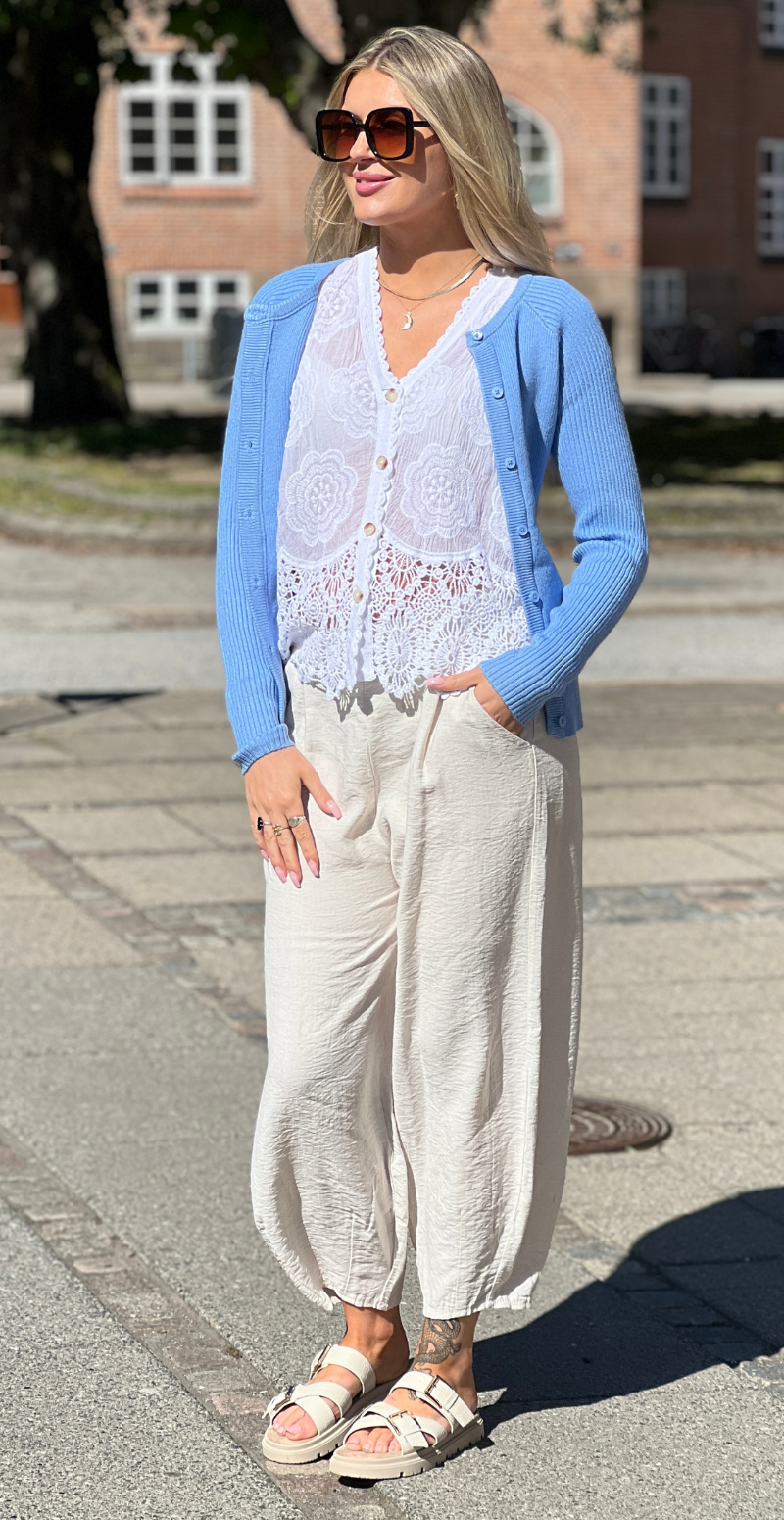 Norma rib cardigan della robbia blue B.young