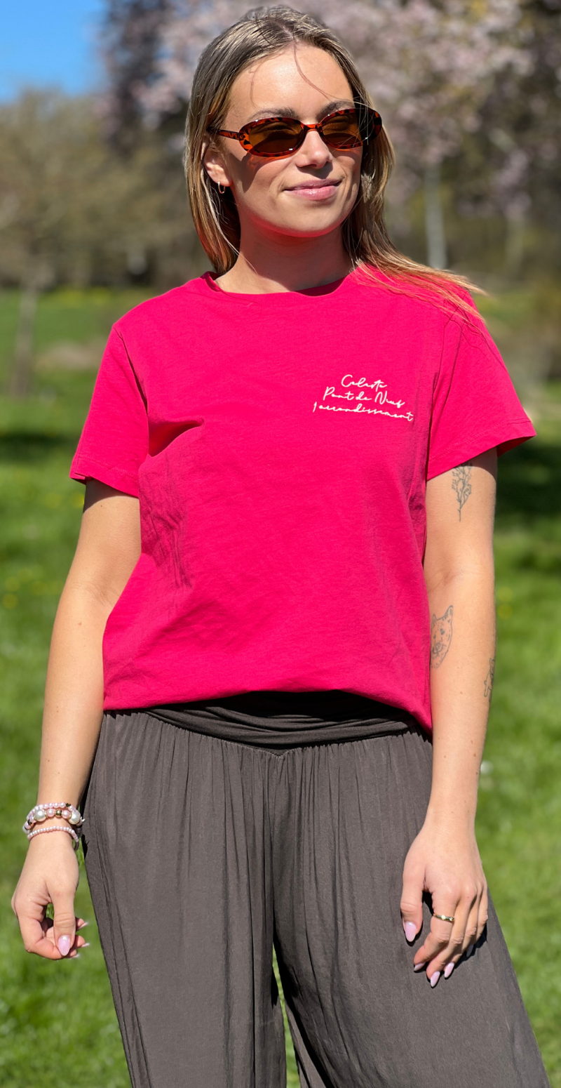 Seleste bluse med rund hals og tekst love potion B.young