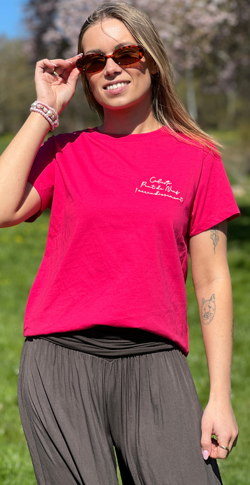 Seleste bluse med rund hals og tekst love potion B.young