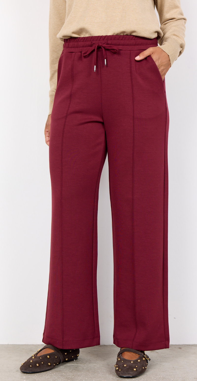 Julia bukser med lommer bordeaux