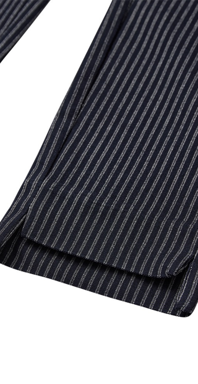 Rex bukser med striber navy blazer w. star off-white Freequent
