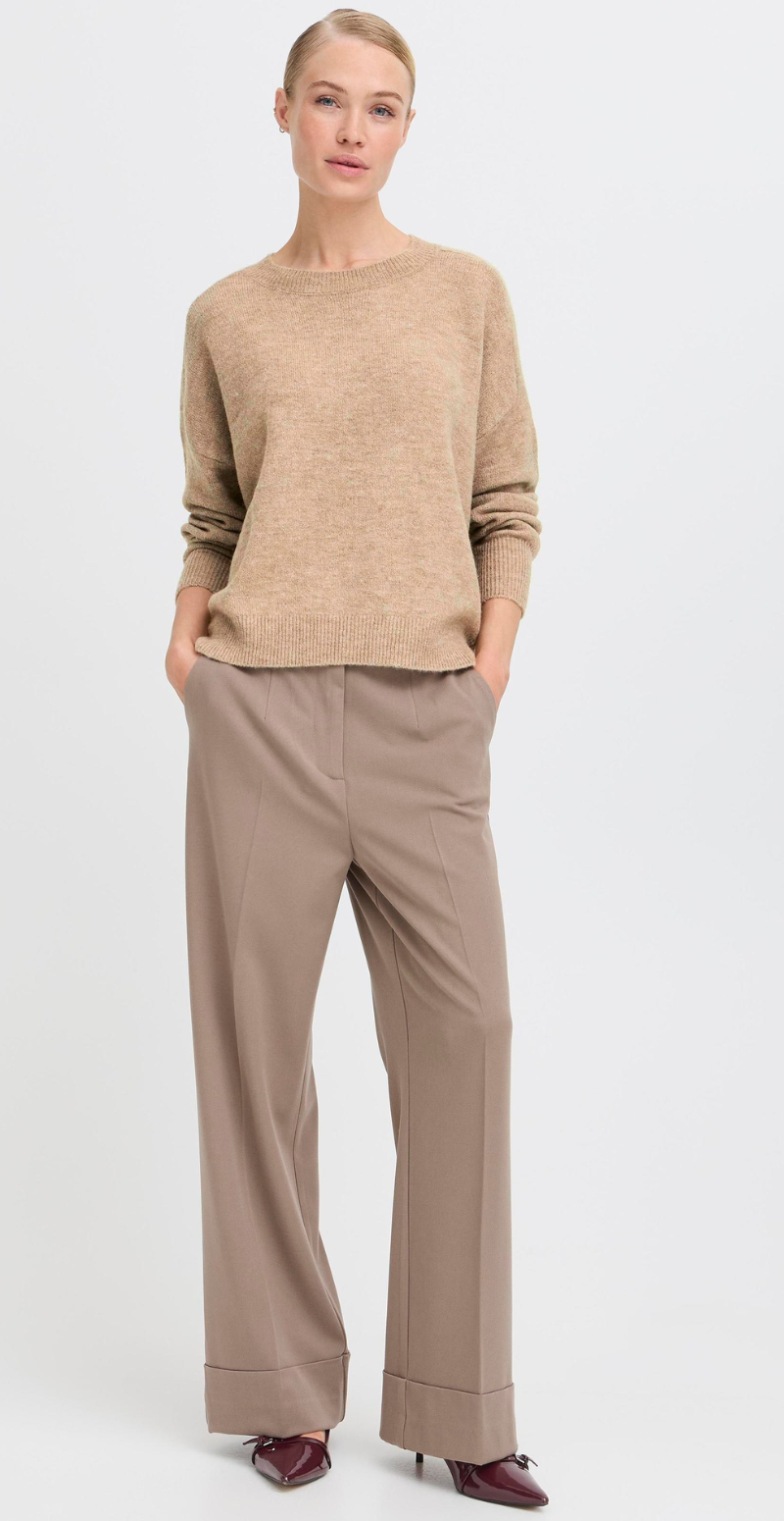 Monna jumper walnut melange