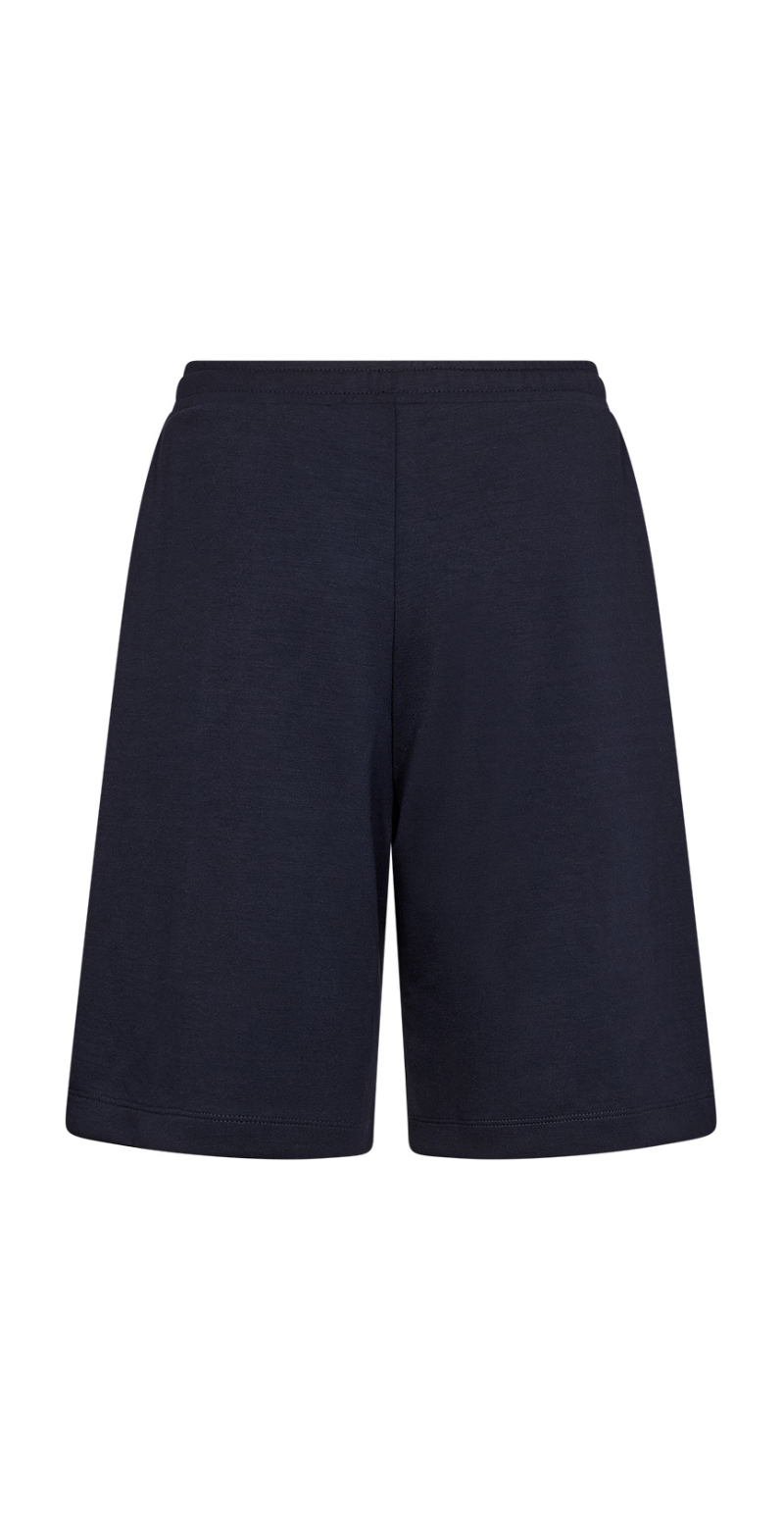 Julia shorts med bindebånd i taljen navy LikeLondon