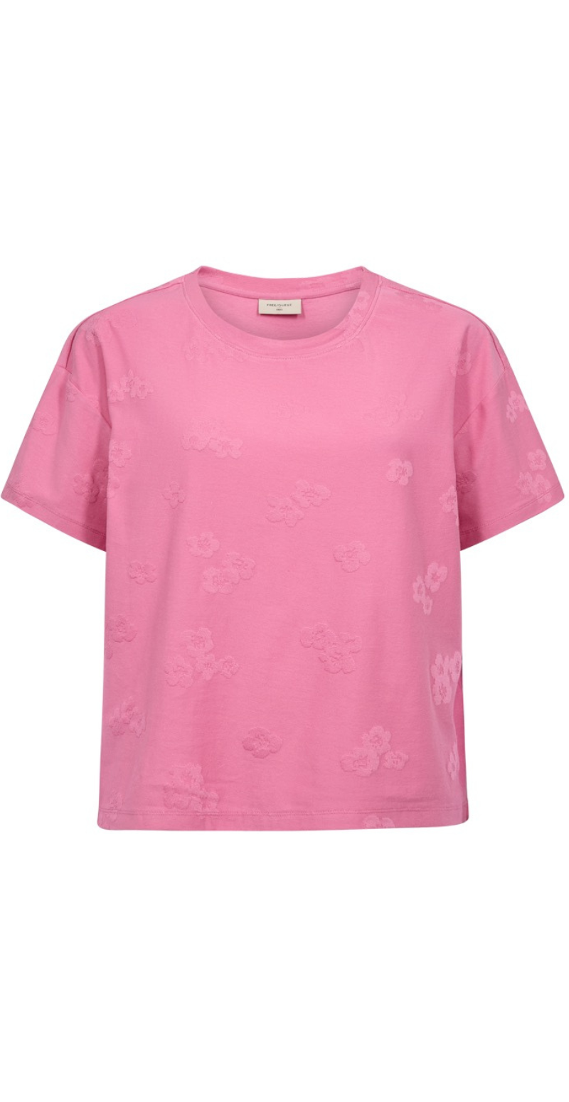 Ziprea bluse med præget blomstermønster wild orchid Freequent