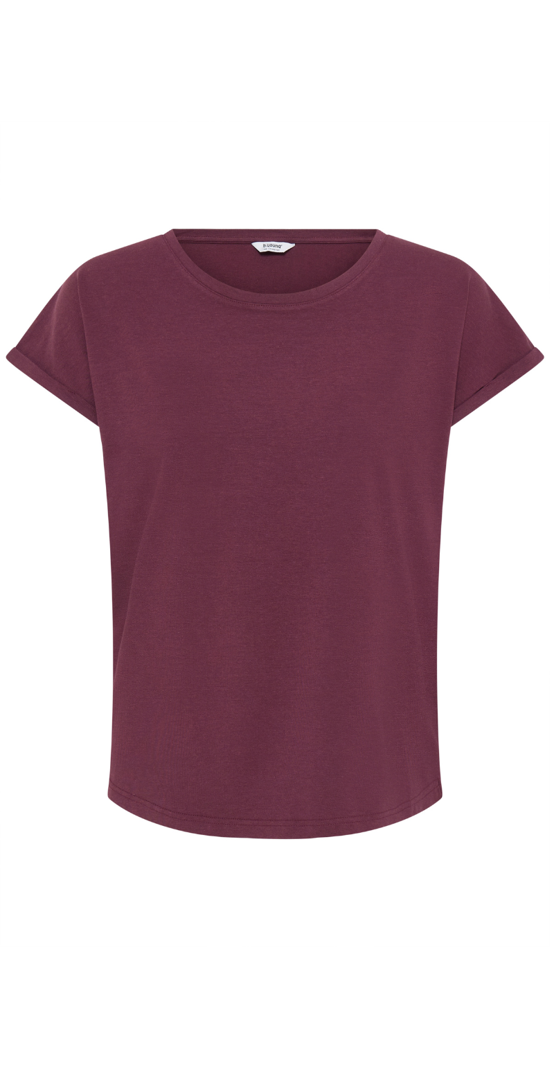 Pamila ensfarvet t-shirt fig B.young