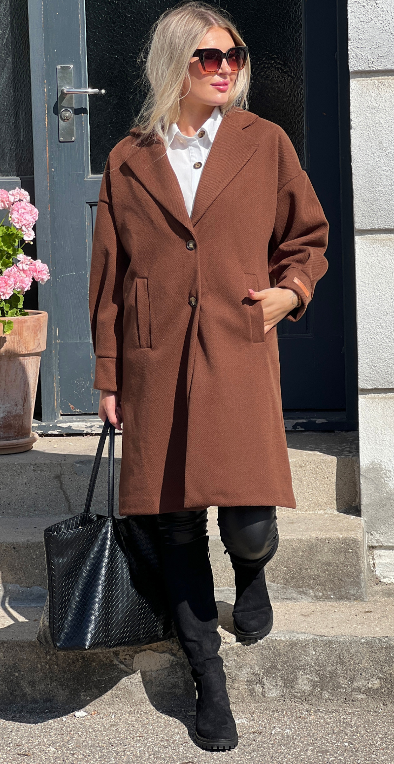 Irma jakke brun Likelondon