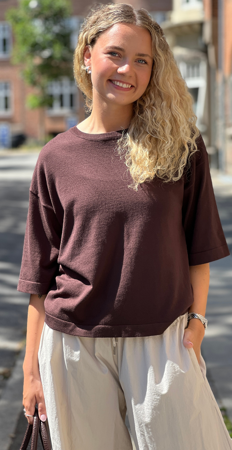 Conny pullover med 3/4 ærmer mole Freequent