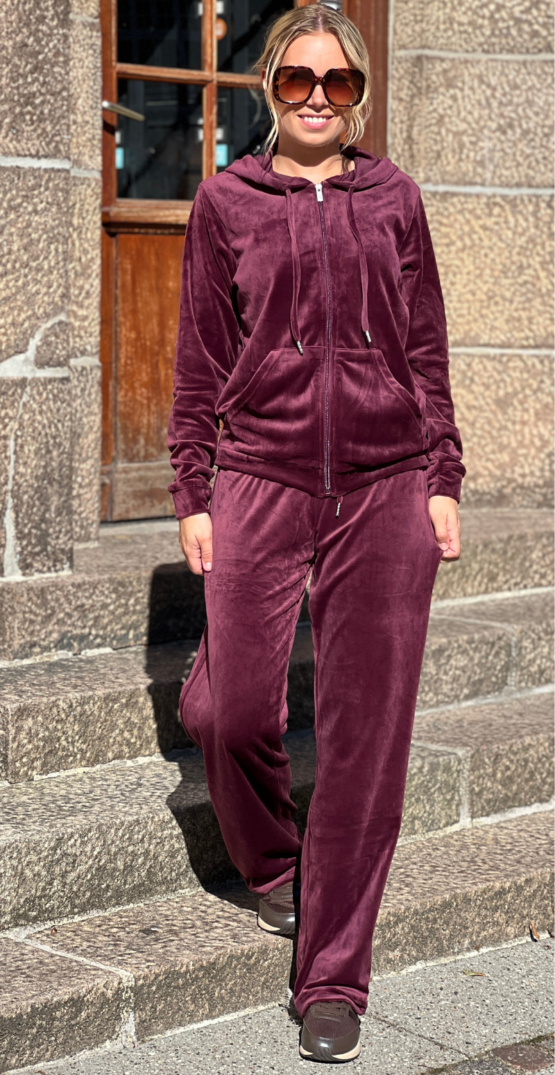 Mitza velour sæt med bukser og cardigan fig B.young