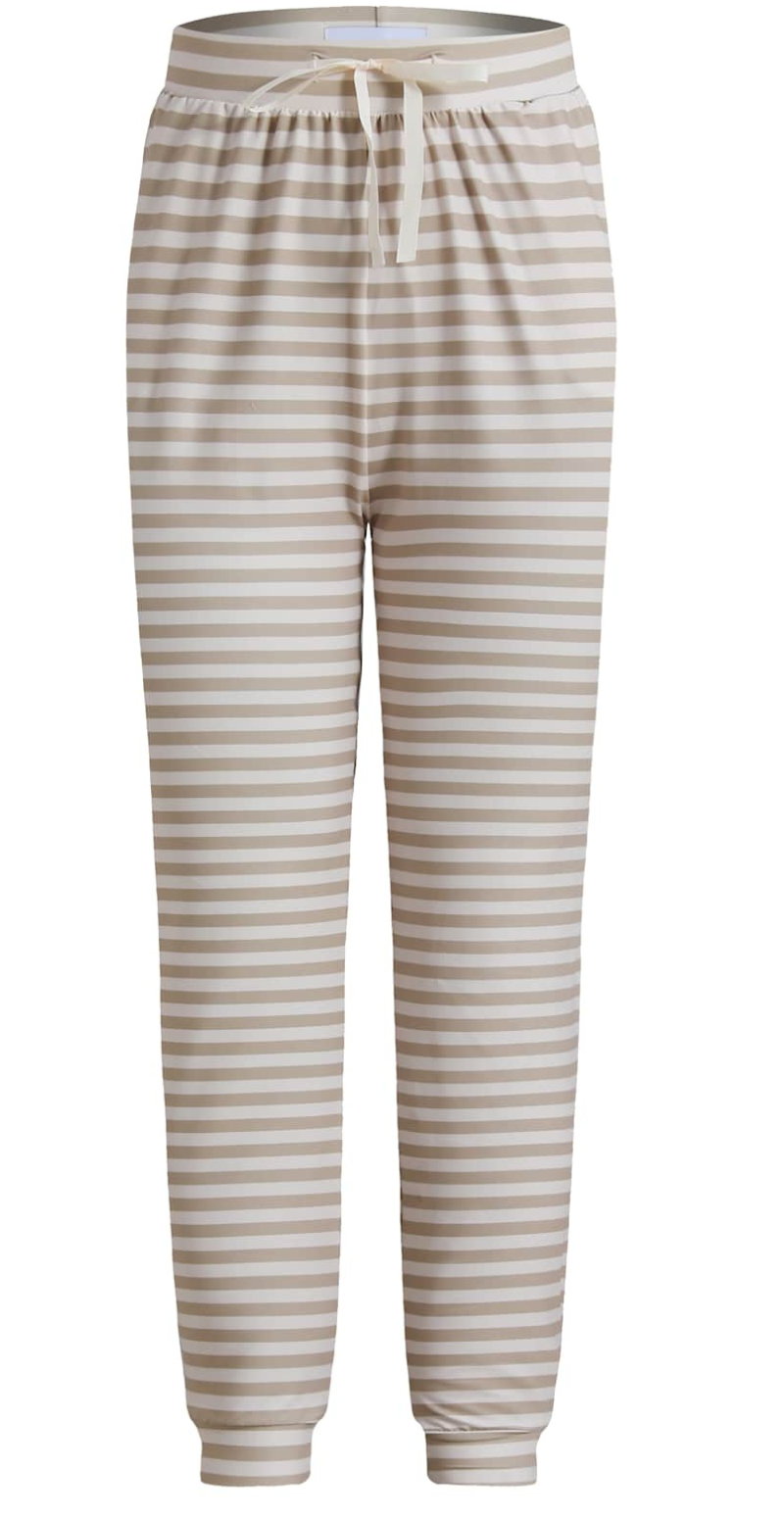 Alma buks med striber sand ivory