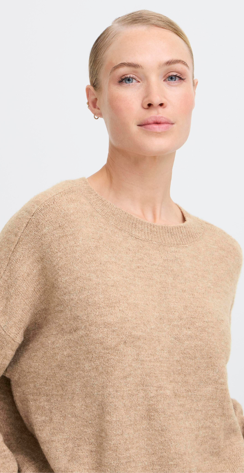 Monna jumper walnut melange