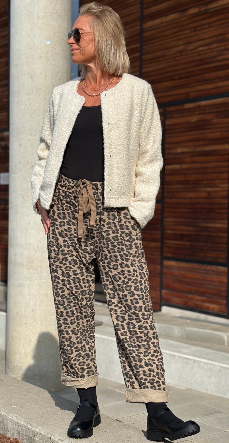 Spige leopard buks camel Likelondon