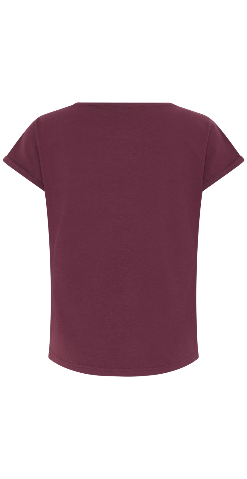 Pamila ensfarvet t-shirt fig B.young