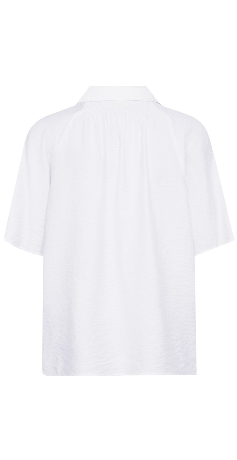 Cello gennemknappet bluse med struktur brilliant white Freequent
