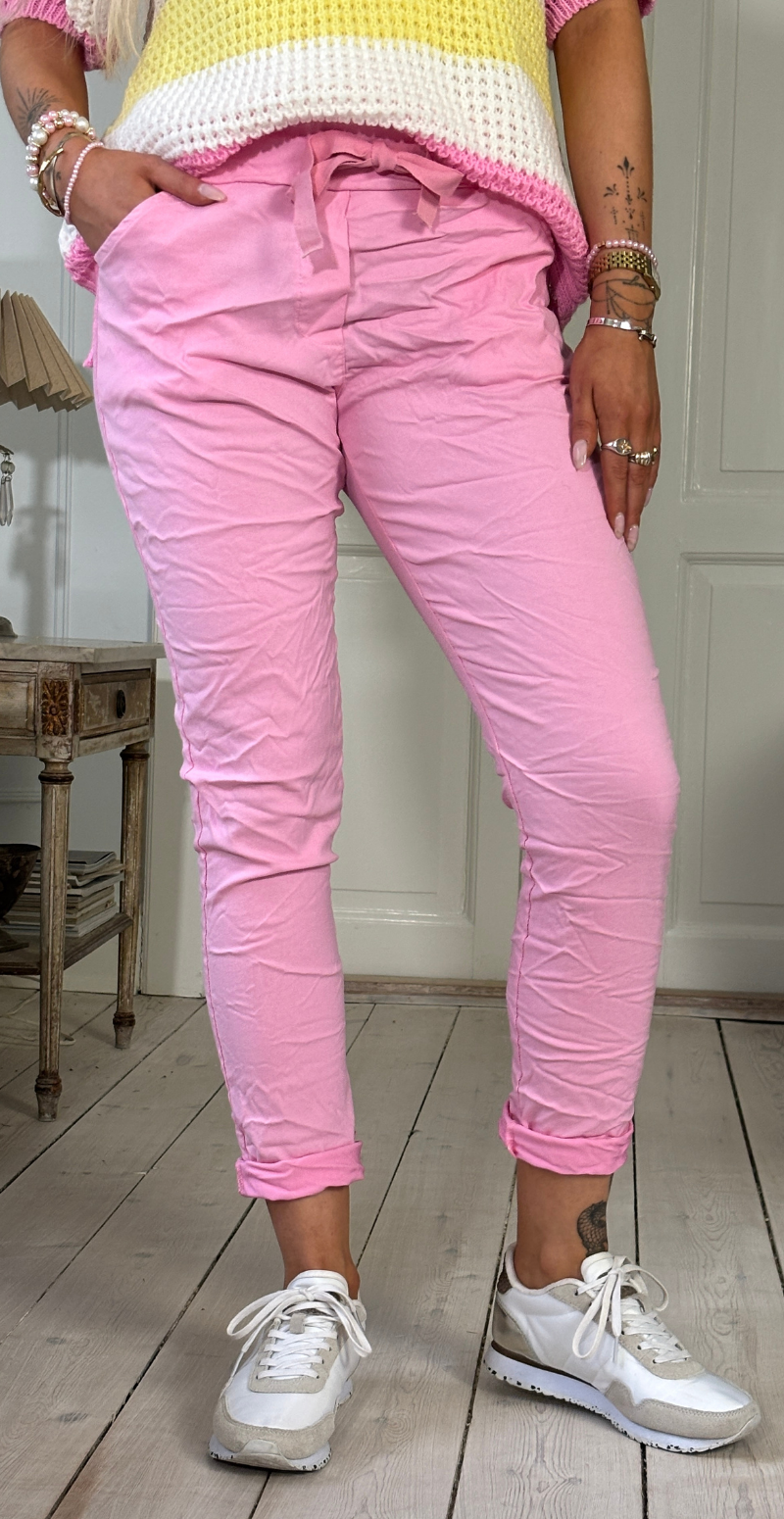 Nora luksus bukser baby rosa LikeLondon