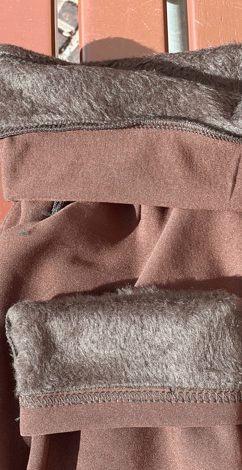 Victoria leggings med fleece og lille sten på lommen navy LikeLondon