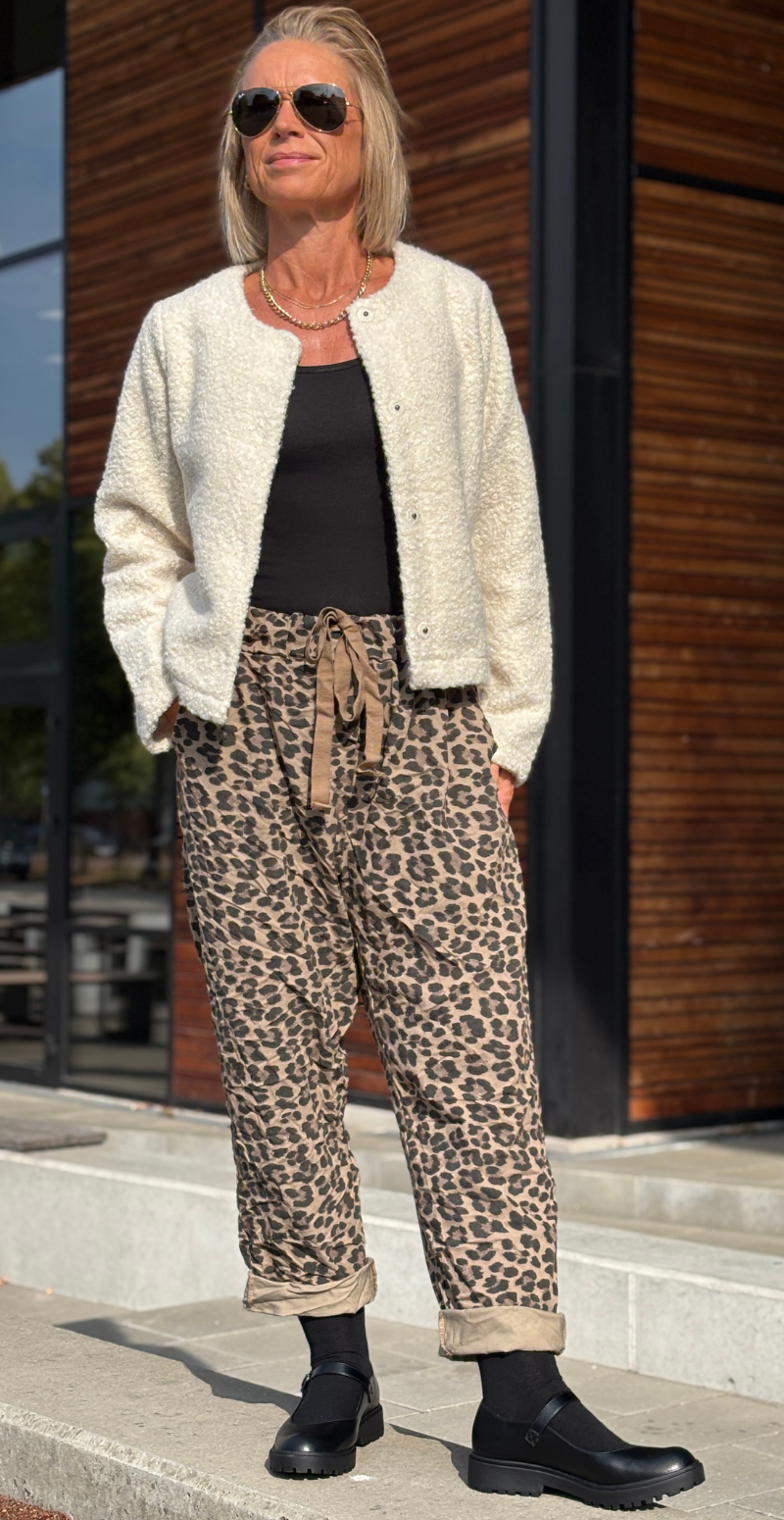 Spige leopard buks camel Likelondon