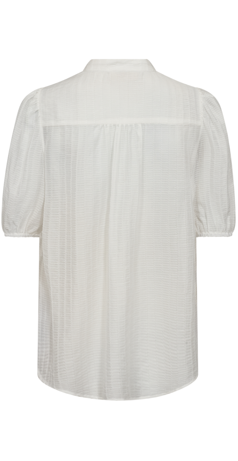 Bella bluse med knapdetaljer off-white