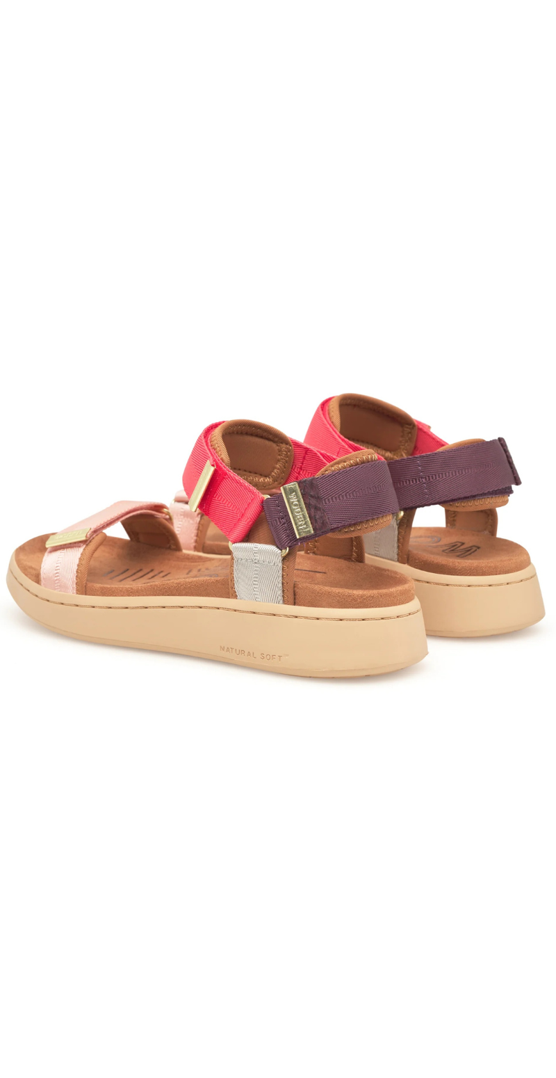 Sandal med velcro flame multi Woden