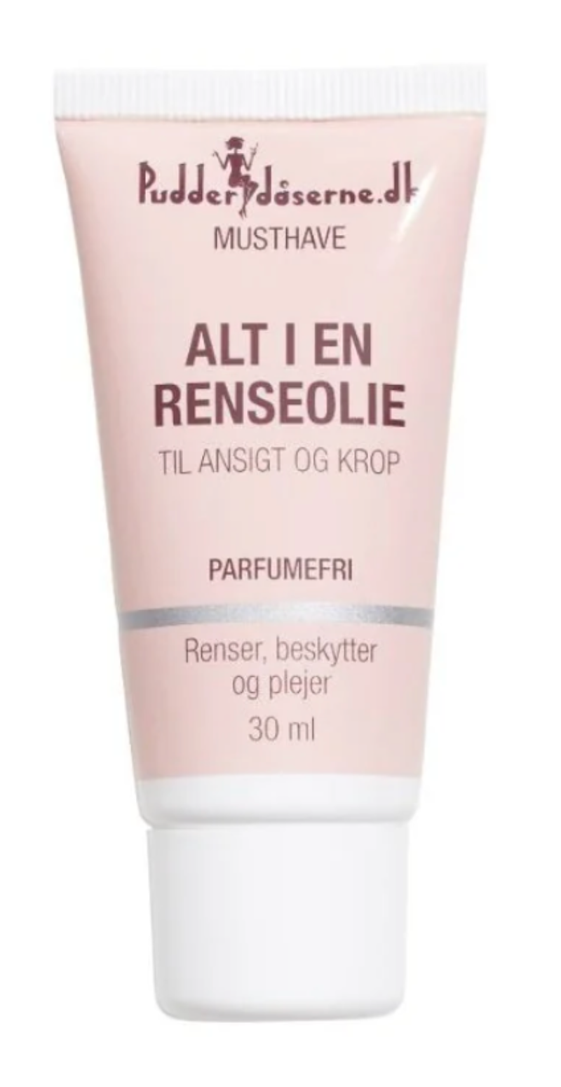 Pudderdåserne Alt i en renseolie 30 ml