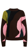 Martine Jacquard jumper java mix