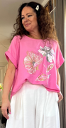 Forudbestil uge 19 Silvia bluse med blomster pink LikeLondon