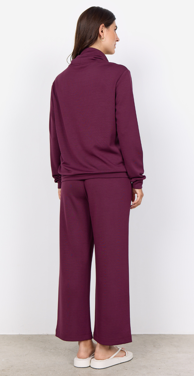 Isabella sweatshirt i modal kvalitet berry