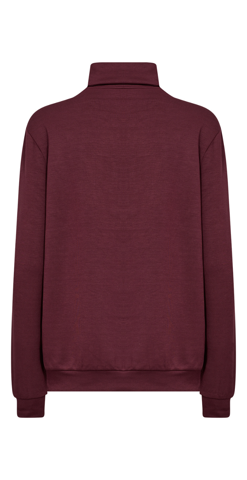 Isabella sweatshirt i modal kvalitet berry