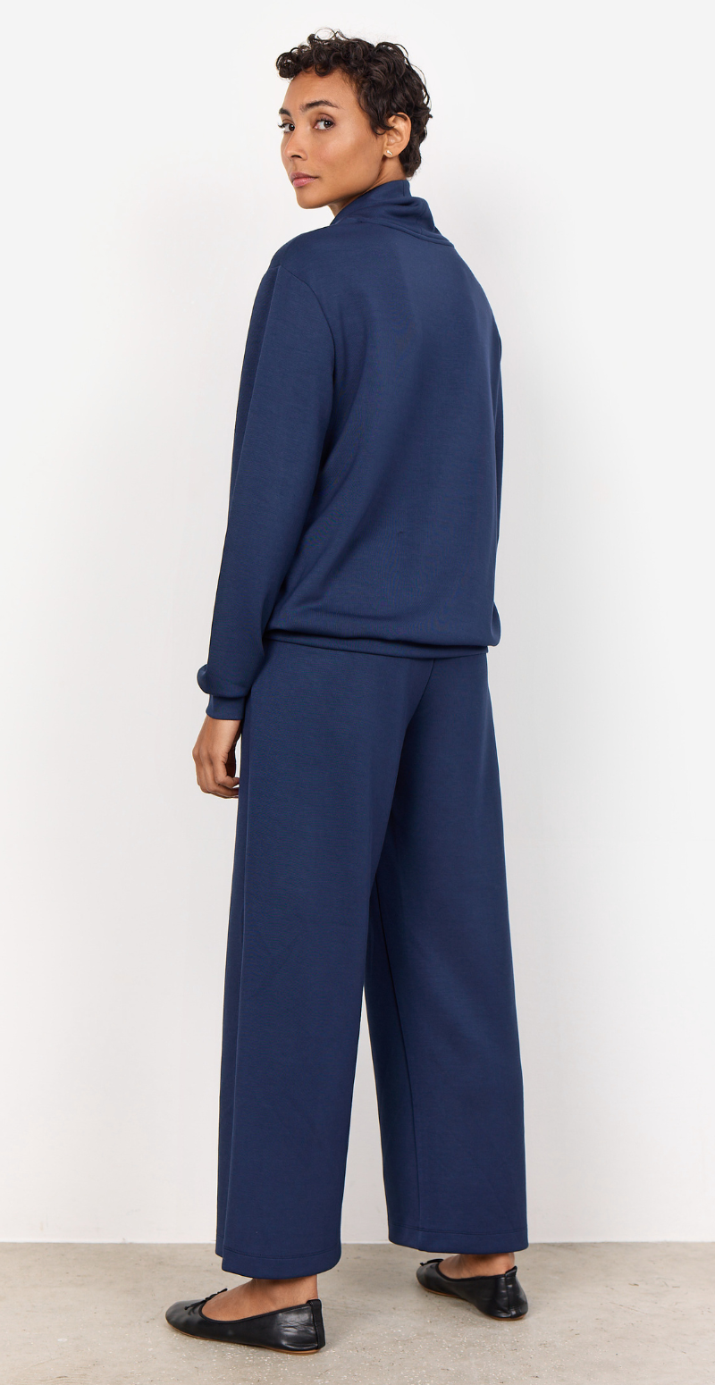 Isabella sweatshirt i modal kvalitet navy