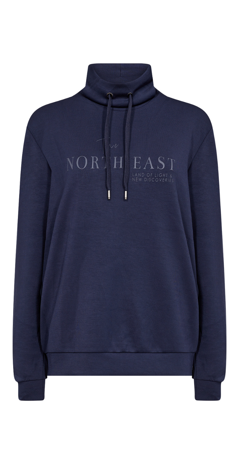 Isabella sweatshirt i modal kvalitet navy