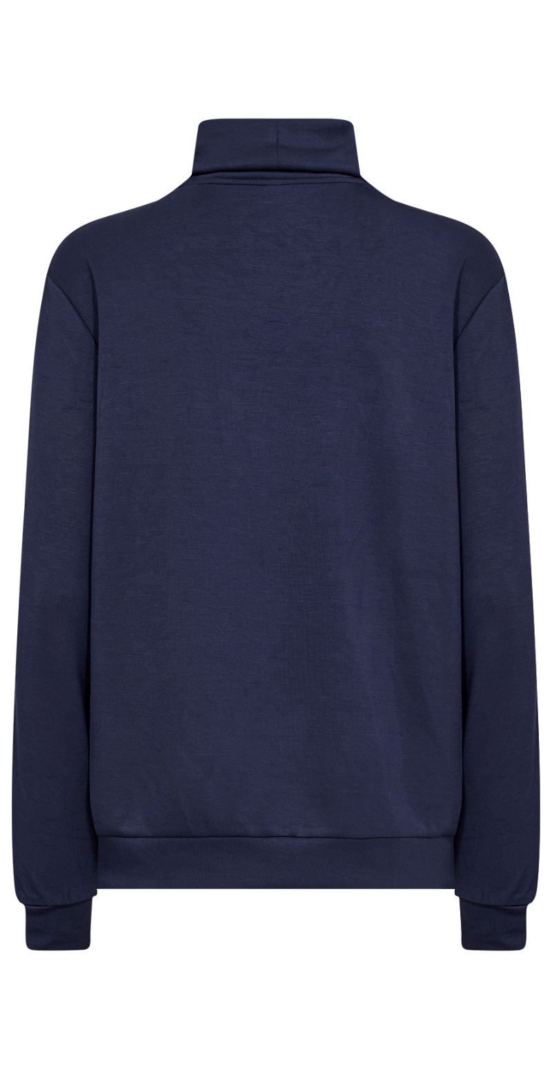 Isabella sweatshirt i modal kvalitet navy