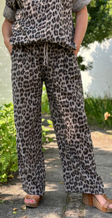 Elise leopardprintet buks mocca