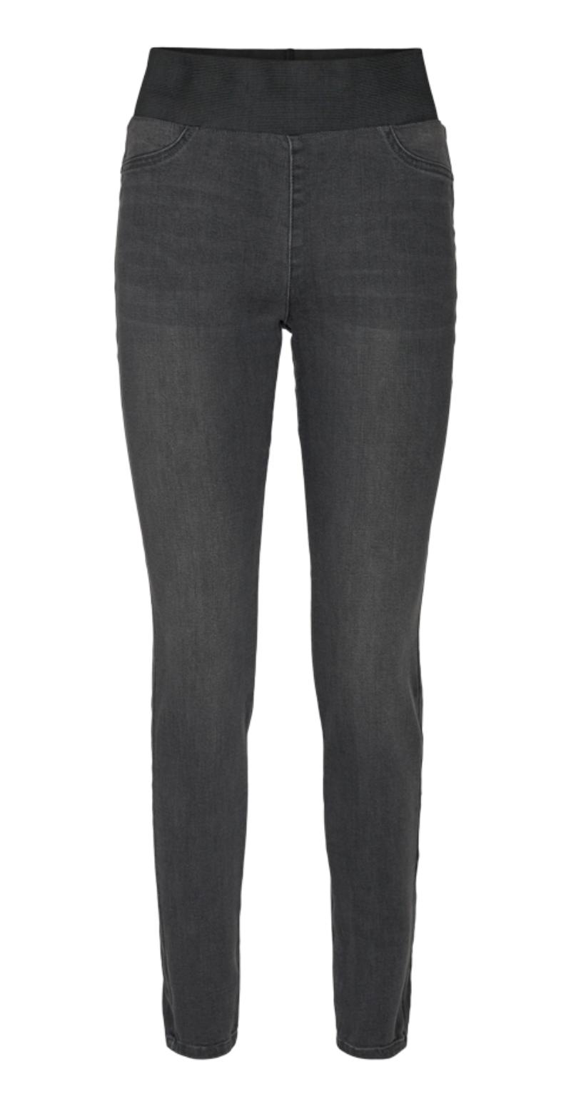 Denim shantal stretch buks dark grey