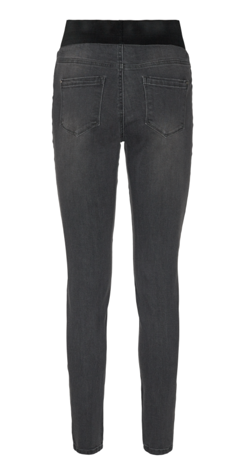 Denim shantal stretch buks dark grey