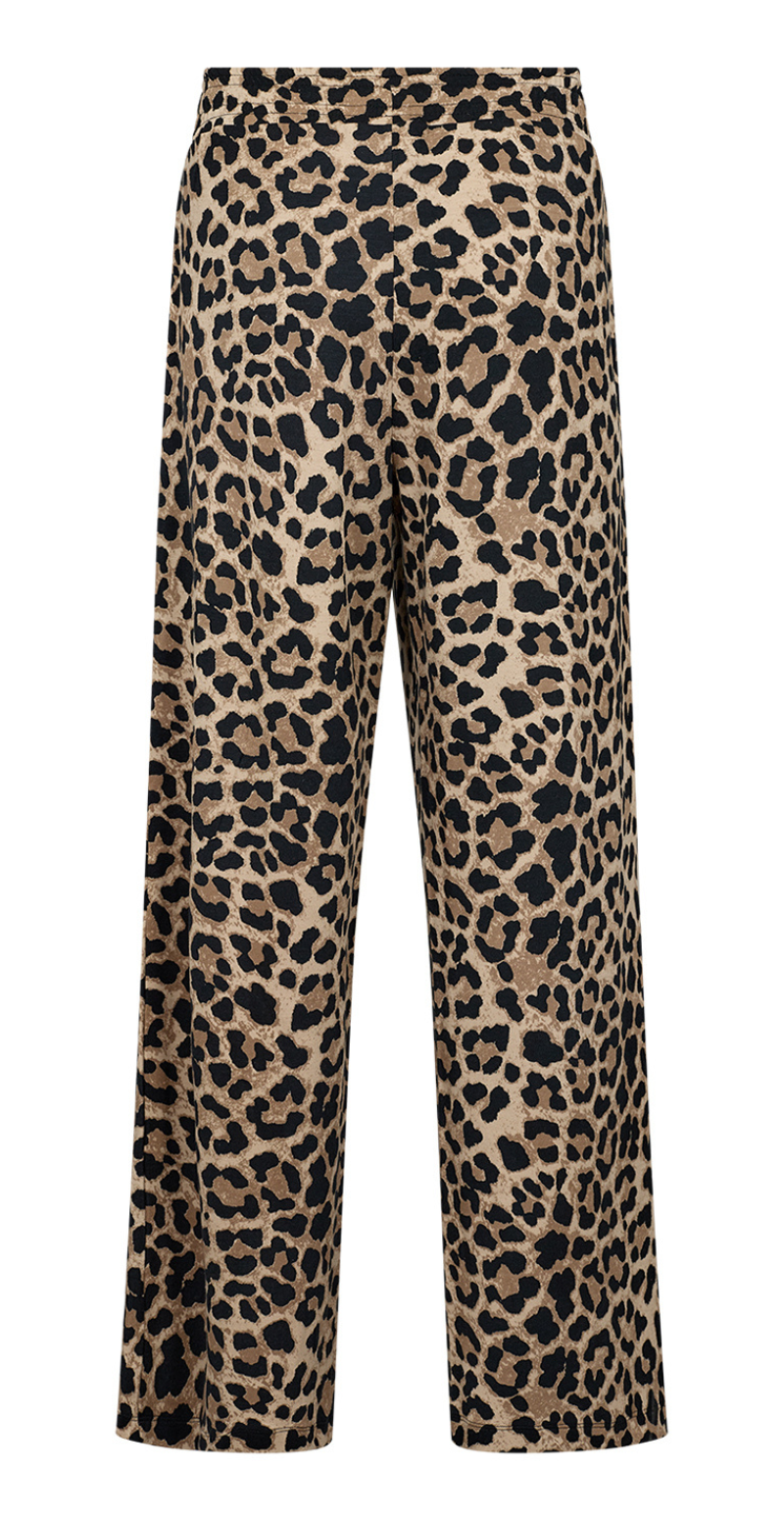 Finoa bukser i leopardprint