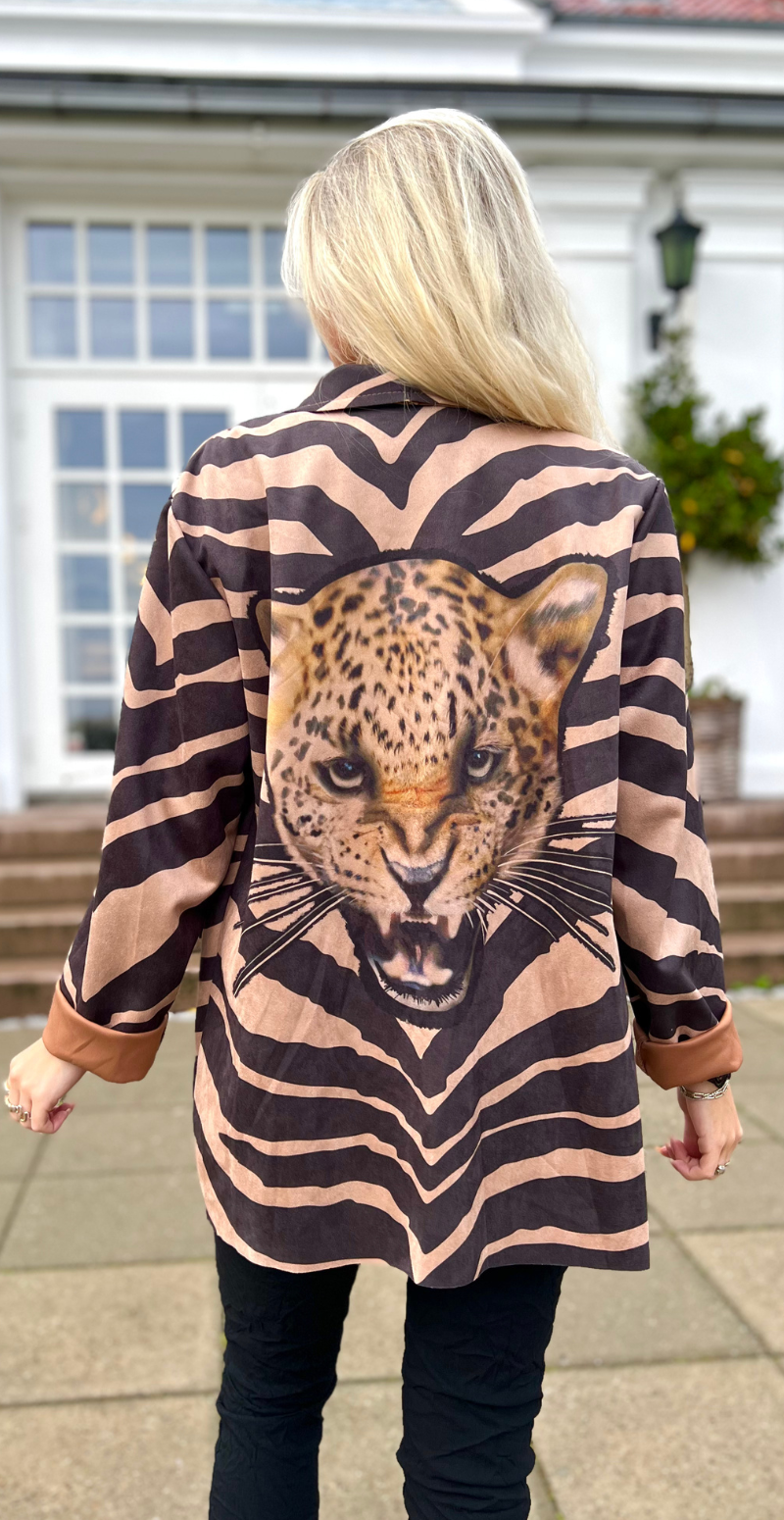 Madison blazer med zebra- og leoprint LikeLondon