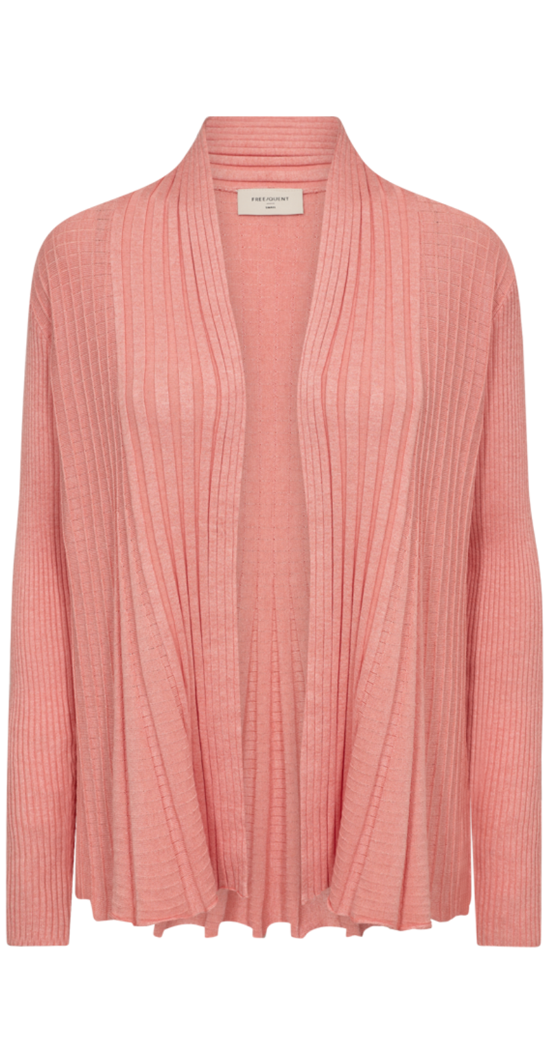 Kort claudisse cardigan burnt coral melange