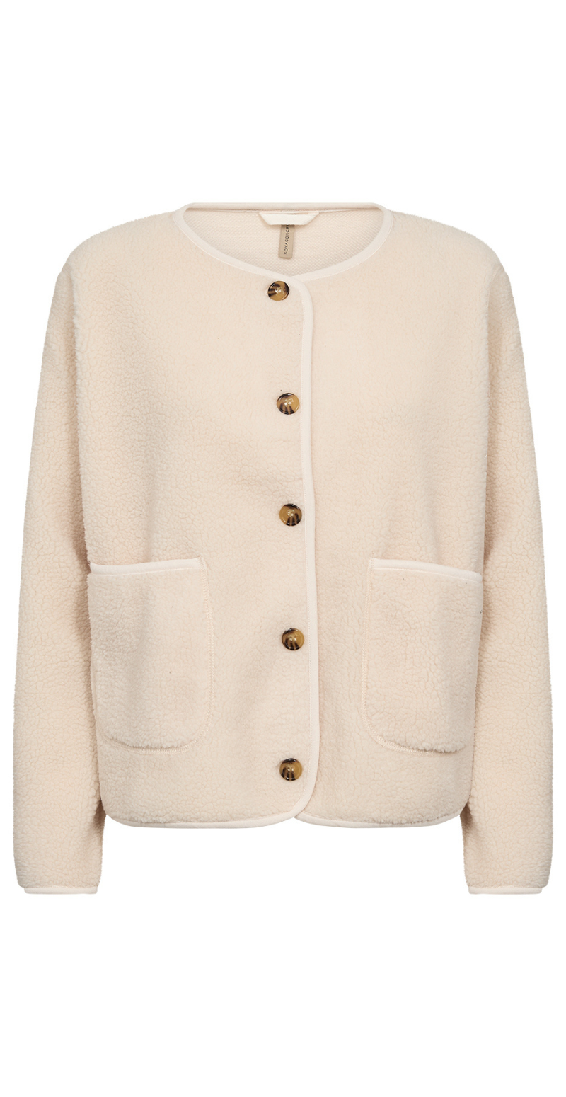 Darla teddy cardigan creme