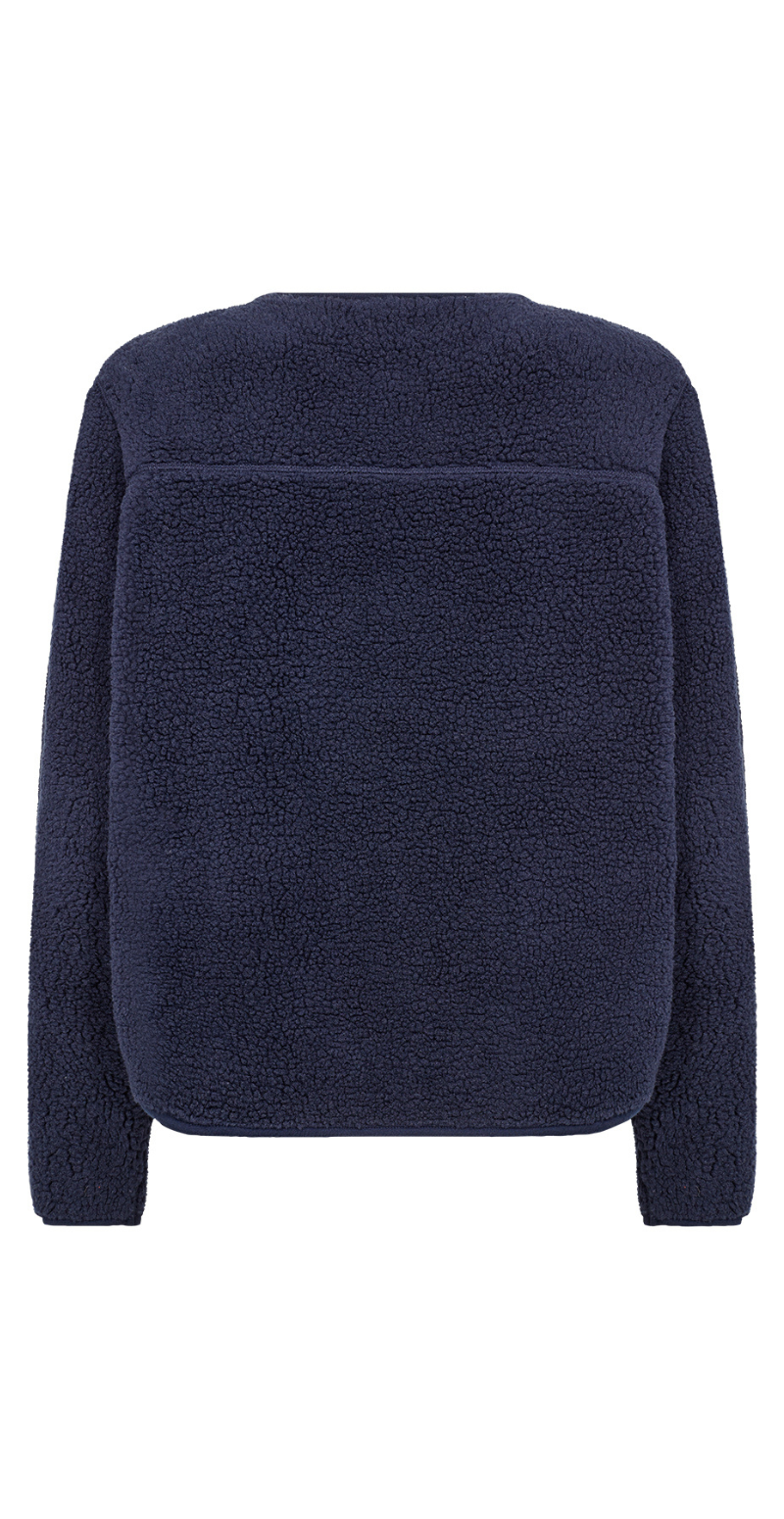 Darla teddy cardigan navy