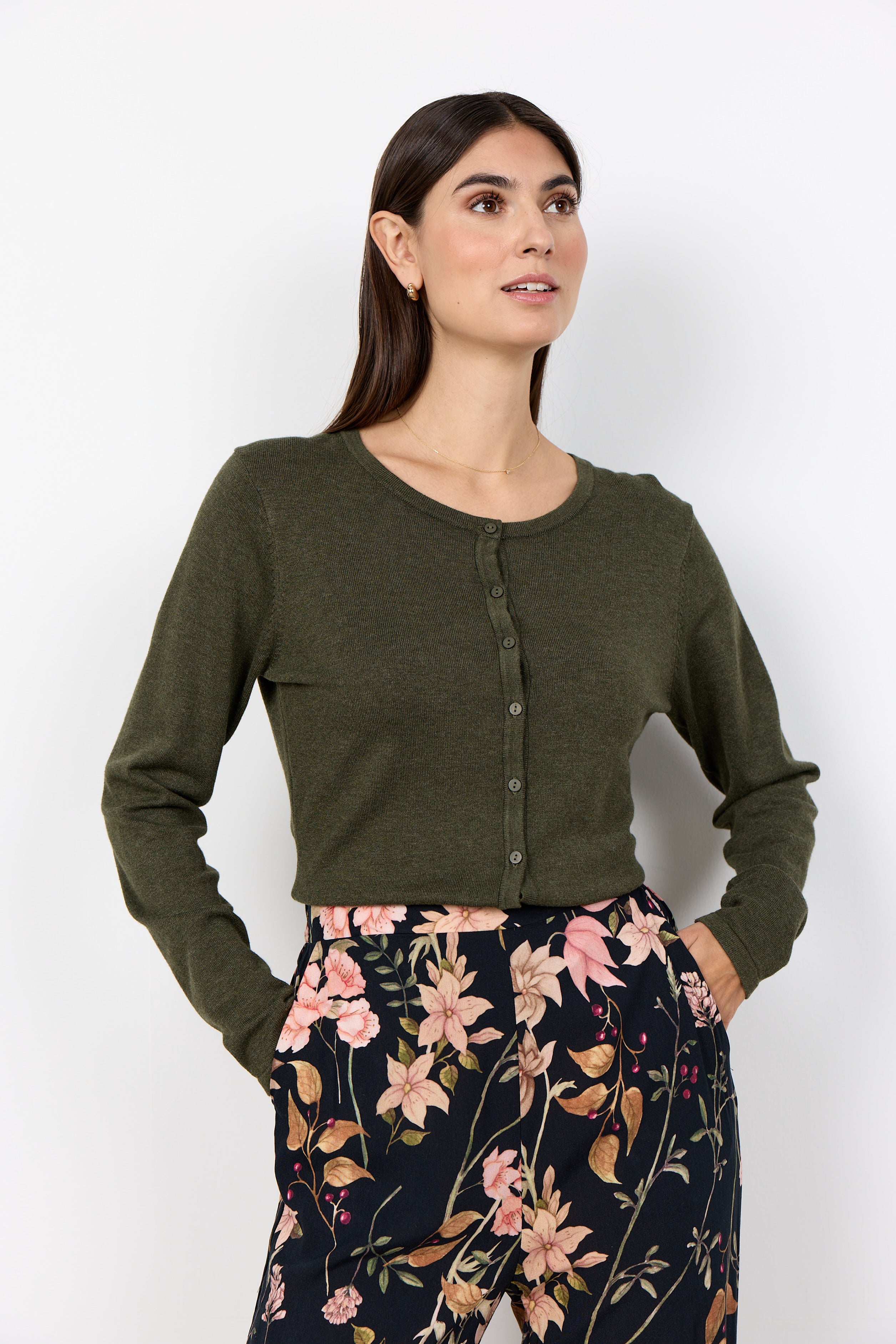 Dollie cardigan grape Soyaconcept