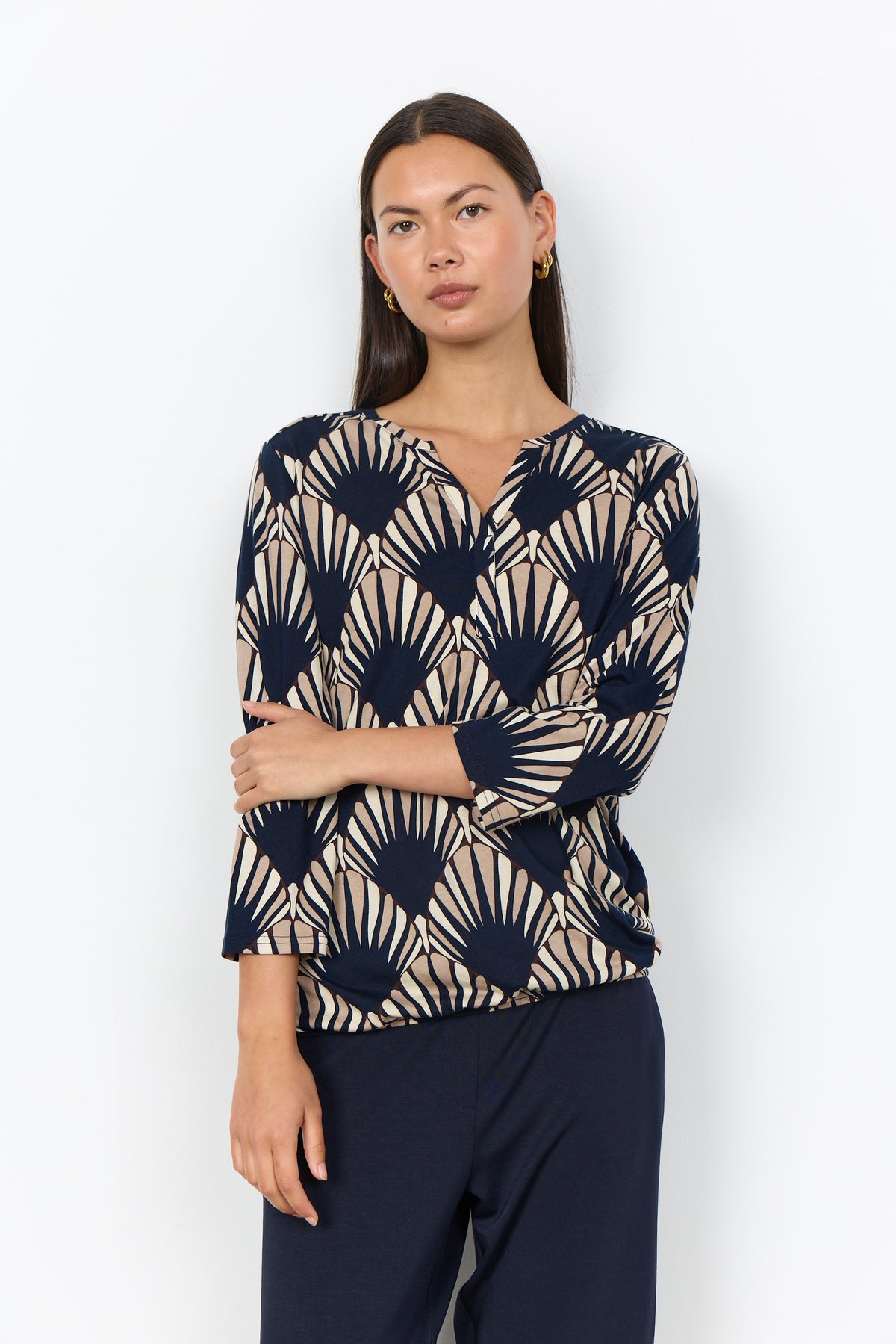 Felicity bluse navy Soyaconcept