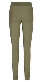 Shantal bukser med elastik i taljen grøn bagfra