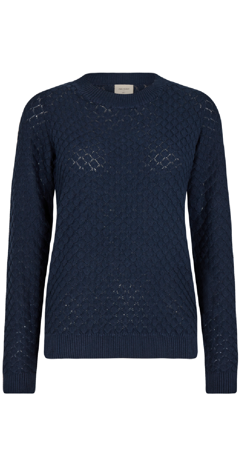 Dodo strikket pullover navy