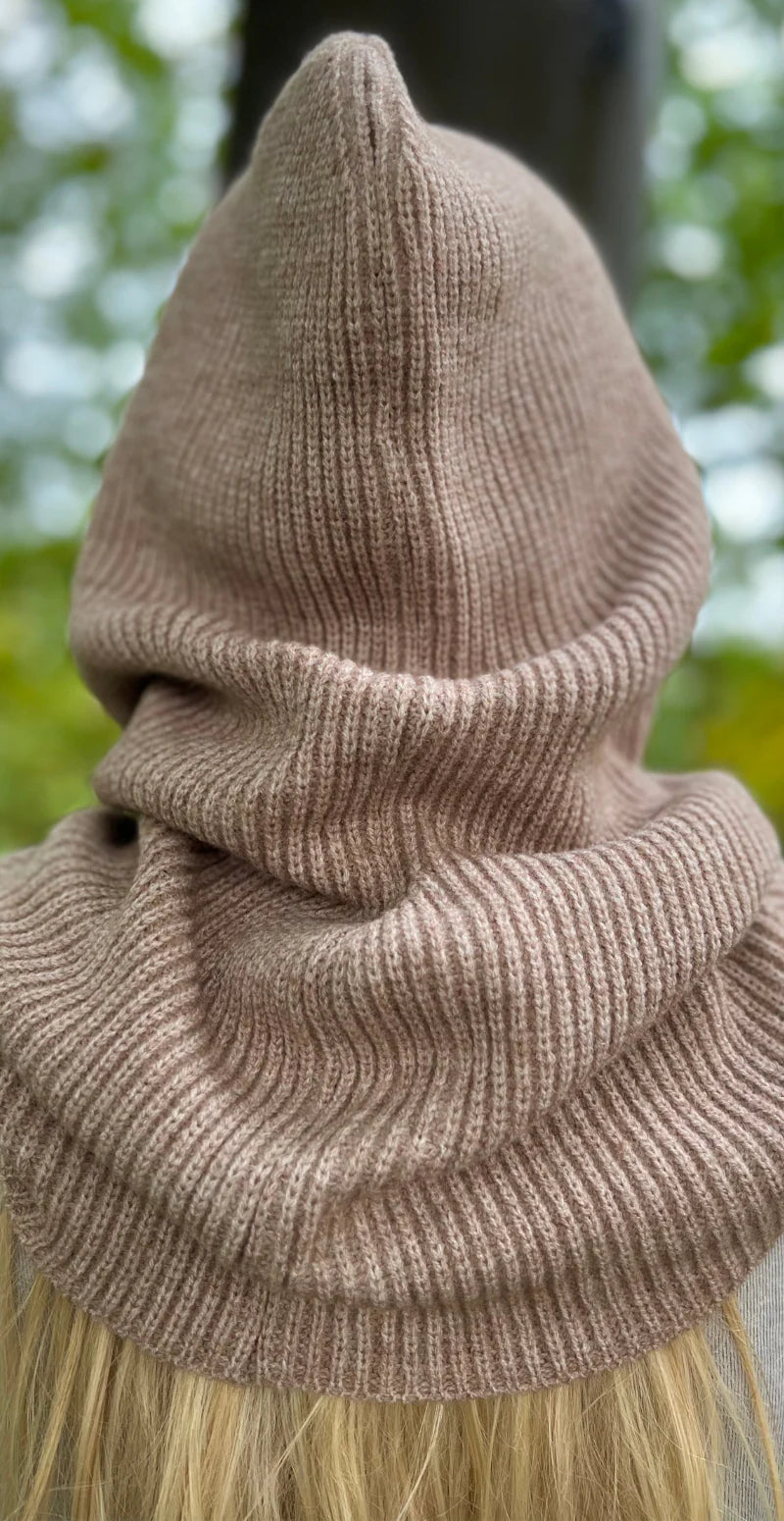 Balaclava med snøre beige LikeLondon