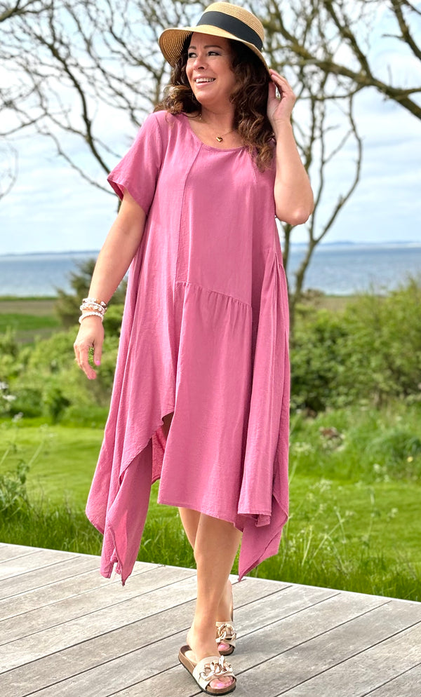 Bolette kjole med flere længder rosa Likelondon