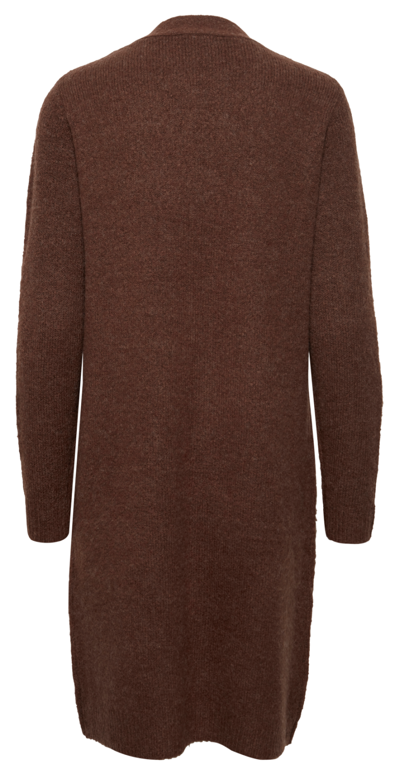 Lang strik cardigan chicory coffee melange