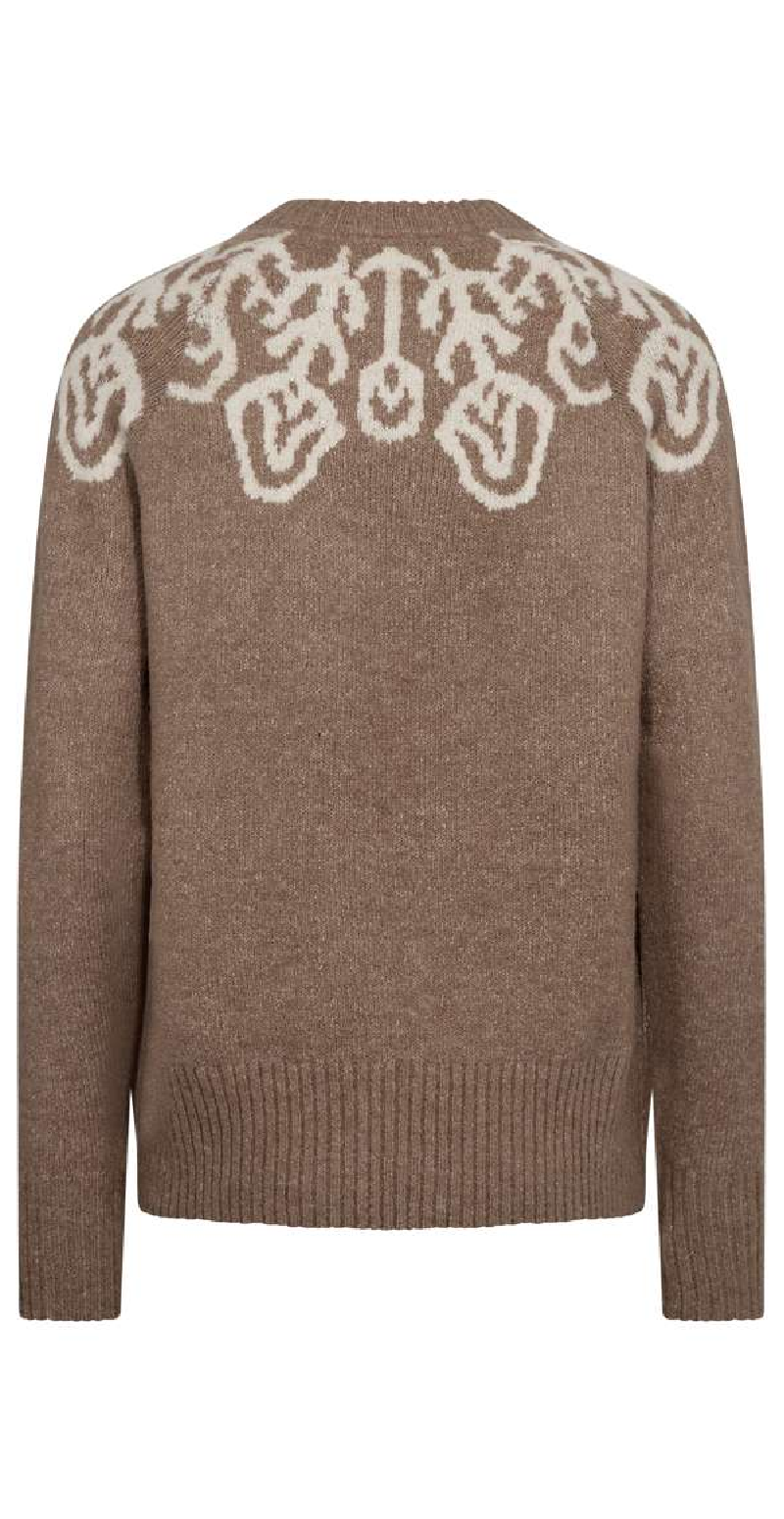 Merla pullover Desert Taupe.w. Moonbeam