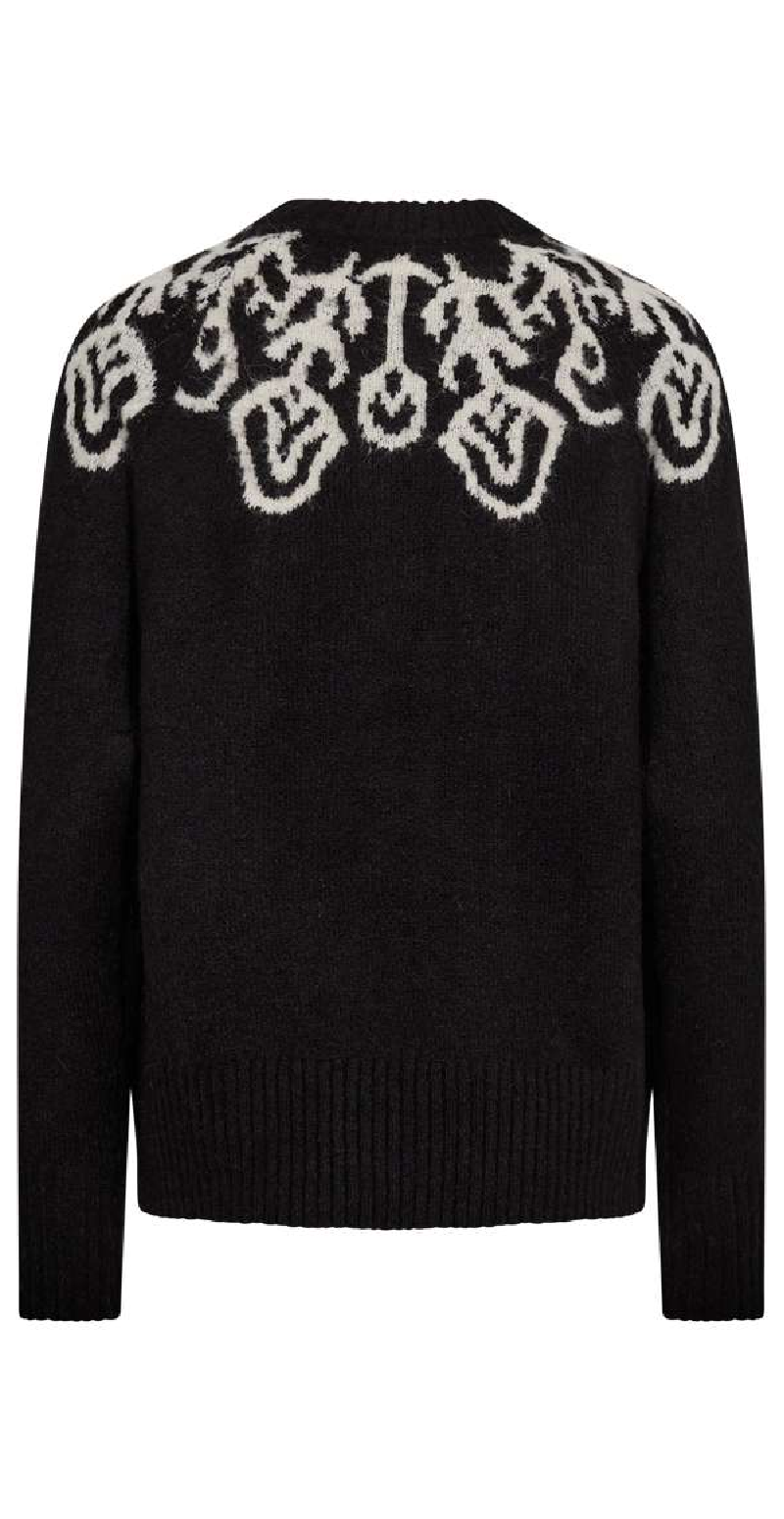 Merla pullover Black w. Moonbeam