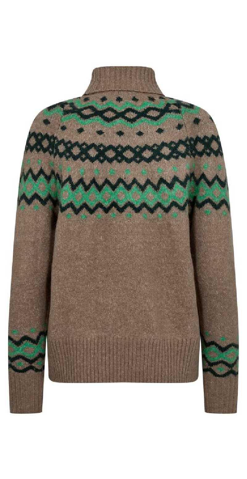 Merla pullover desert taupe melange w. Rainy